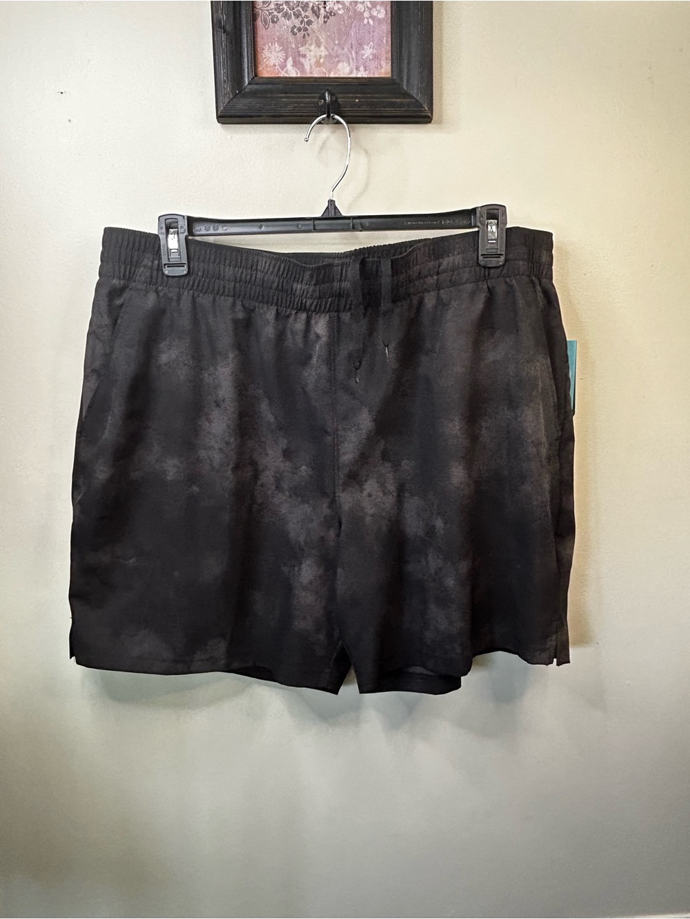 New Black Drawstring Shorts
